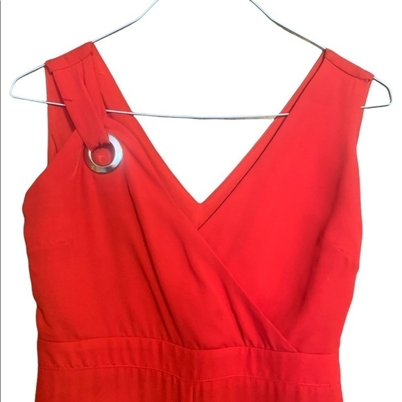 Women’s Zara Basic Collection Red Sleeveless Jumpsuit. Medium- HOLIDAYS! - Picture 5 of 9